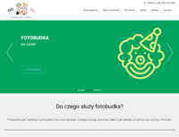 strona internetowa dla fotobudki Perfect Event